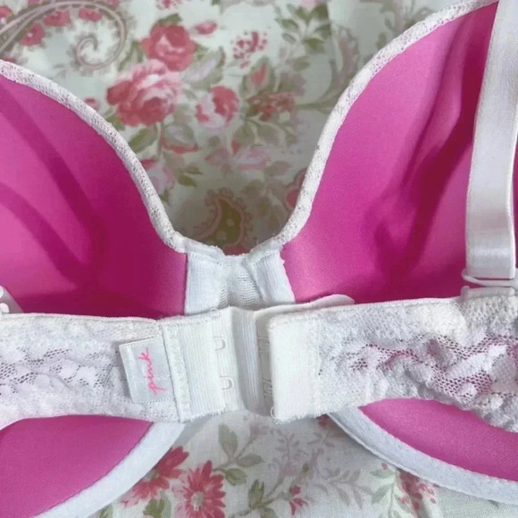 NWOT PINK by Victoria's Secret Wear Everywhere T-Shirt Lightly Lined Leopard 34D - Picture 2 of 7